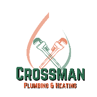 Crossman Logo featuring two wrenches and green and orange text